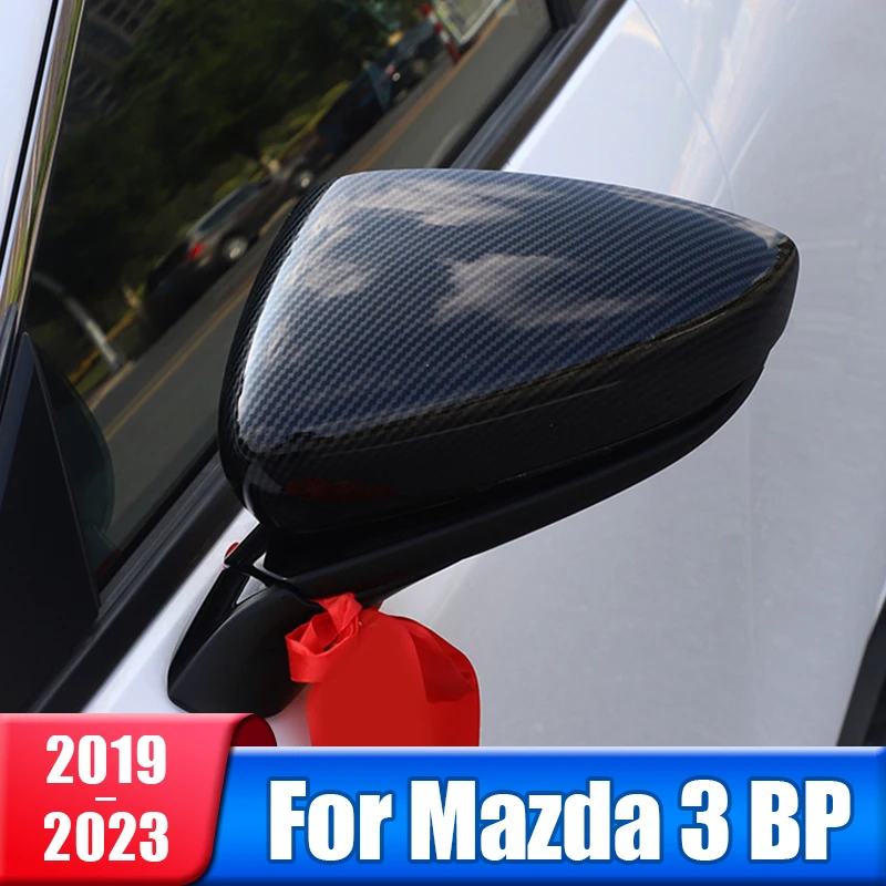Mazda 3 için BP Alexa 2019 2020 2021 2022 2023 Araba yan dikiz aynası Kapağı ayar kapağı Kabuk Sticker Aksesuarları