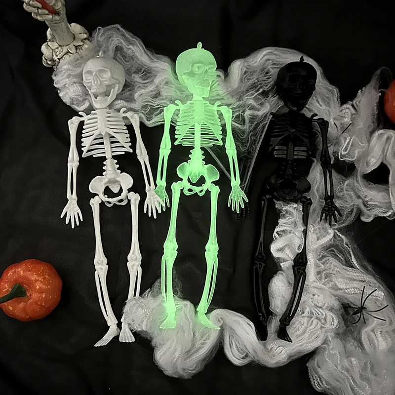 Cadılar bayramı Plastik Komik İskelet İnsan Modeli Kafatası Tam Vücut Mini Şekil Oyuncak Cadılar Bayramı Hediye Ev Partisi Perili ev dekorasyonu