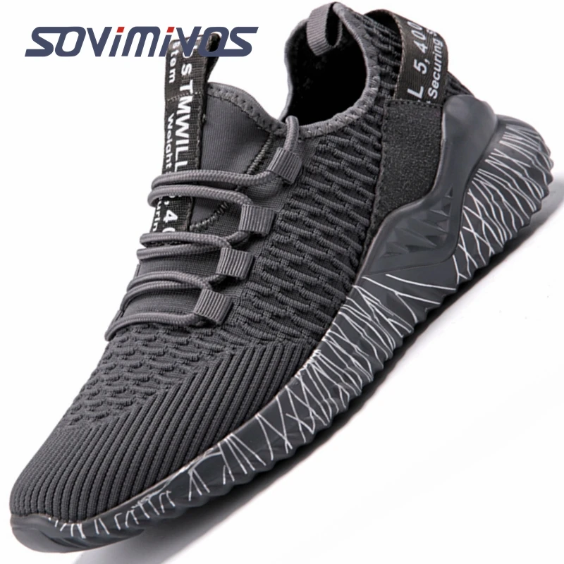 Erkekler koşu ayakkabıları Erkekler Rahat Nefes yürüyüş ayakkabısı Spor Atletik Sneakers Spor Tenis üzerinde Kayma Rahat Hafif ayakkabı