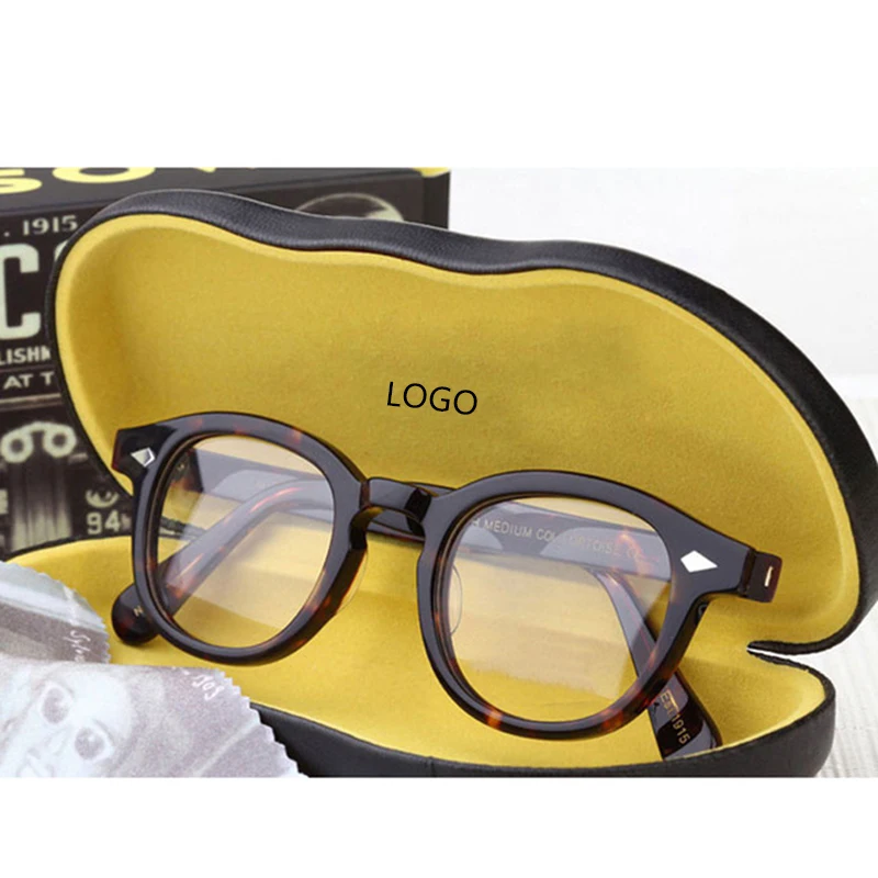 Johnny Depp Gözlük Çerçeve Erkekler Kadınlar LEMTOSH Asetat Optik Gözlük Çerçevesi Marka Tasarım Vintage En Kaliteli