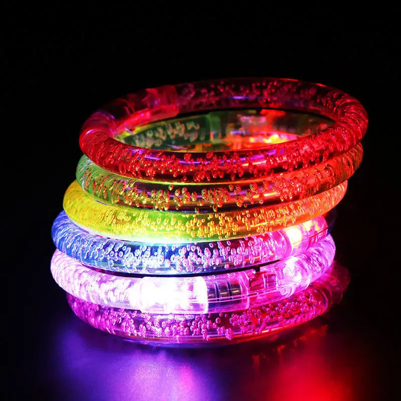 Kızdırma Sopa Bilezikler Parti Malzemeleri karanlıkta Parlayan LED Yanıp Sönen Bilek LED Işıklı Bileklik Bileklik Light Up Oyuncaklar Düğün Dekor