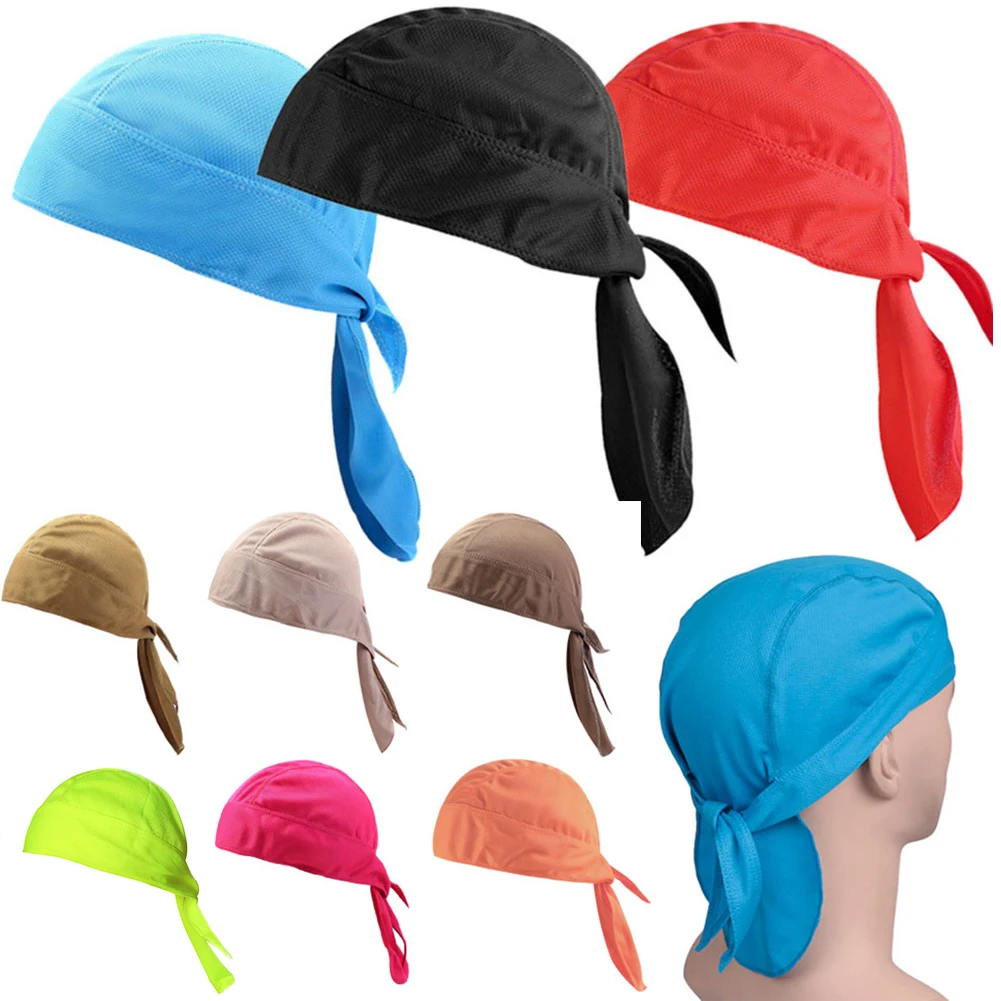Unisex Açık Spor Türban Şapka Kadın Erkek Nefes Bisiklet Bandanalar Moda Şeker Renkler Hızlı Kuru başörtüsü saç aksesuarları
