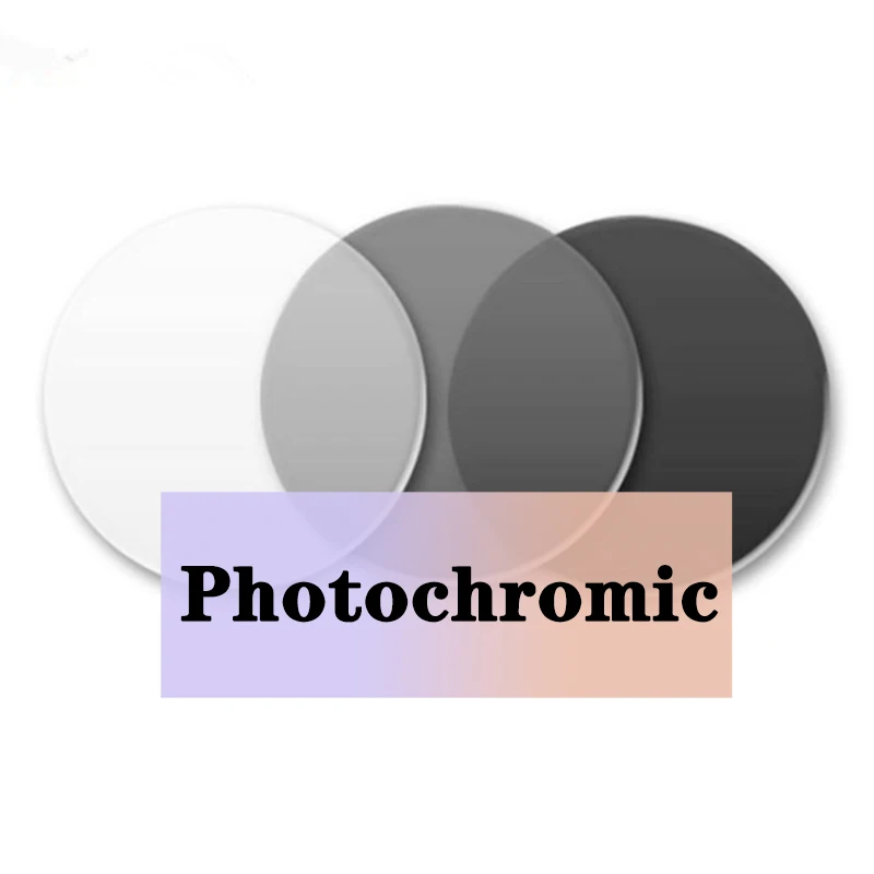 Fotokromik Optik Lens Gri Reçete Asferik Miyopi Presbiyopi Çizilmeye dayanıklı 1.56 1.61 1.67 Endeksi