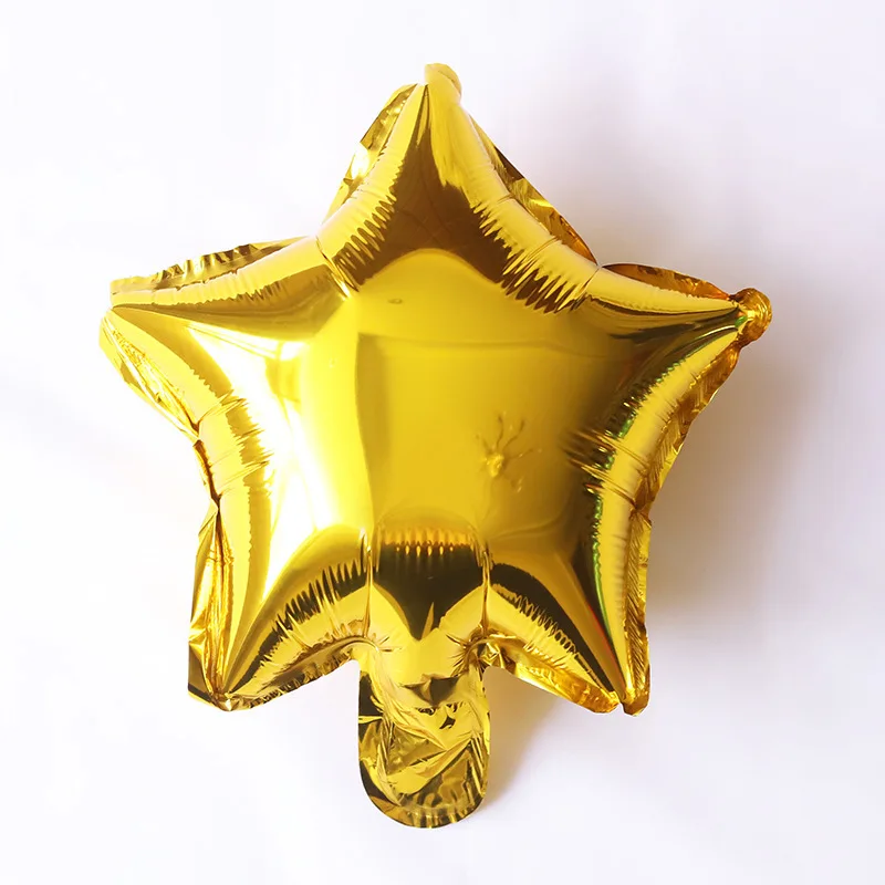 5 İnç Beş Köşeli Yıldız Alüminyum Folyo Balon Düğün Doğum Günü Dekorasyon Parti Düğün Dekorasyon Malzemeleri