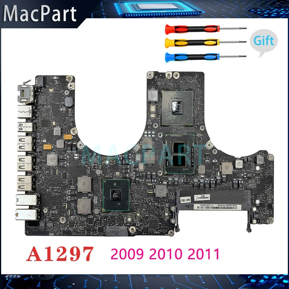 Orijinal Test A1297 Anakart 820-2610-A/B 820-2849-A 820-2914-B Macbook Pro 17 için