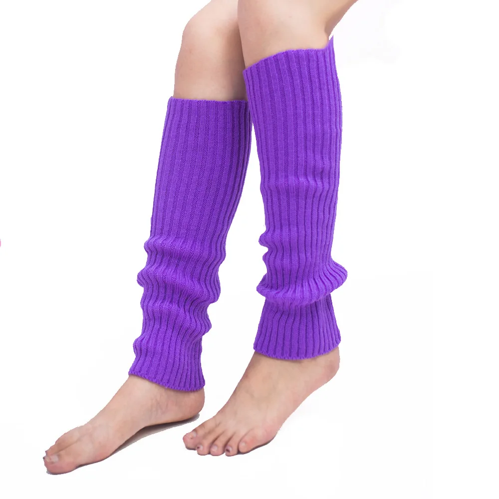Bayanlar Örme bacak ısıtır Saf Renk Yün sıcak tutan çoraplar Bayan Çizme Diz Çorap Tayt sıcak botlar bacak Punk Katı Uzun Çorap