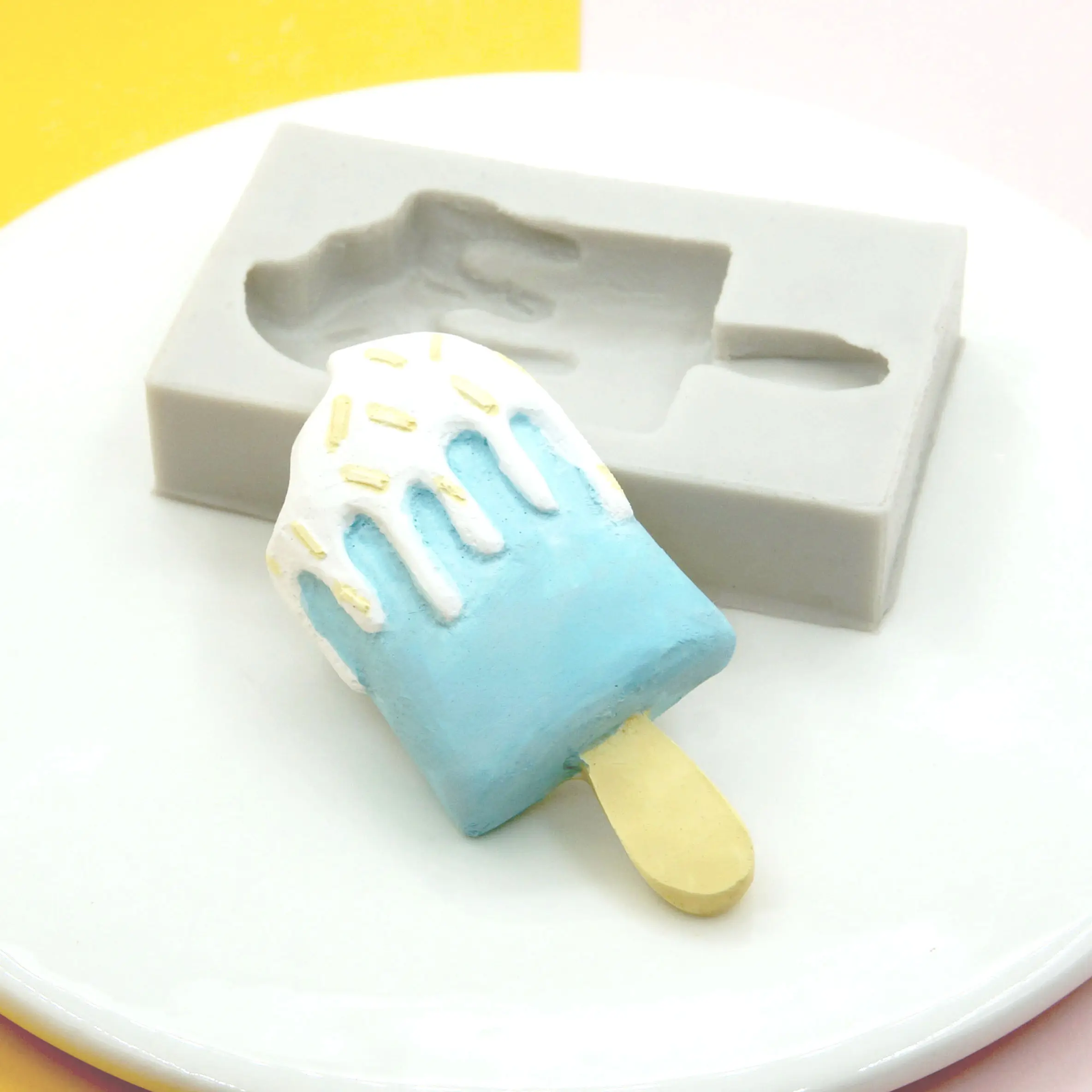 Dondurma silikon kalıp kek dekorasyon Popsicle Reçine Kalıp Reçine El Sanatları için Silikon Reçine Kalıpları Çikolata Şeker Kek Kalıbı