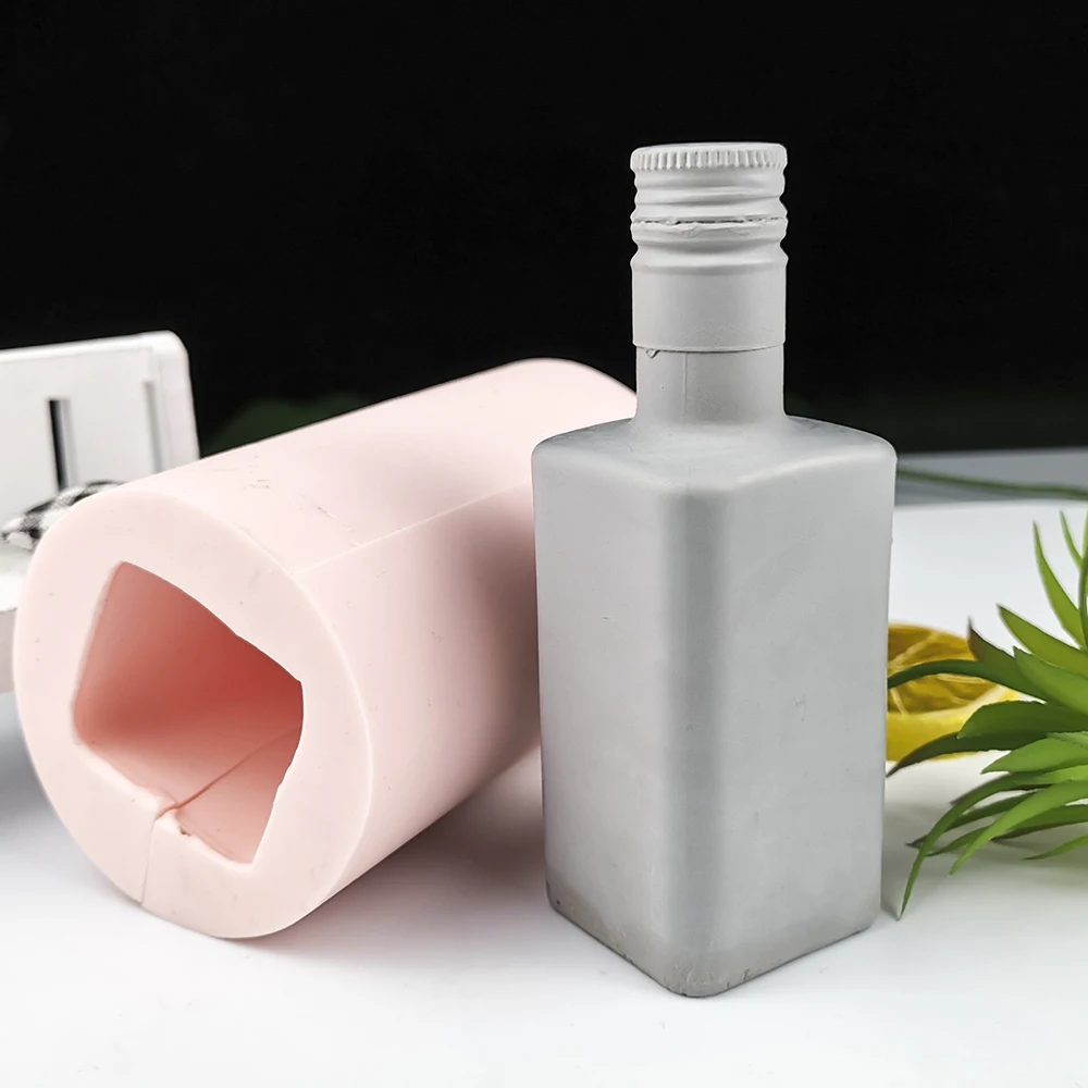 PRZY şarap şişesi Sabun Kalıpları 3D Şişe Kalıp Silikon Fondan Sabun Kalıpları El Yapımı Kalıp Kil Reçine Mum Kalıp