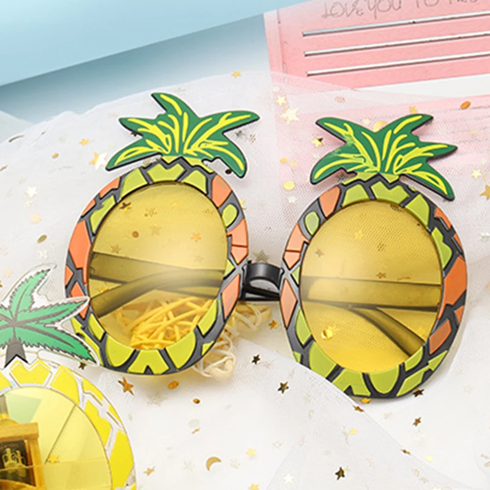 Yaz Parti Kağıt Gözlük Hawaii Ananas Meyve Şekilli Çocuk Çocuk Plaj Parti Fotoğraf Sahne Güneş Gözlüğü Parti Malzemeleri Oyuncaklar