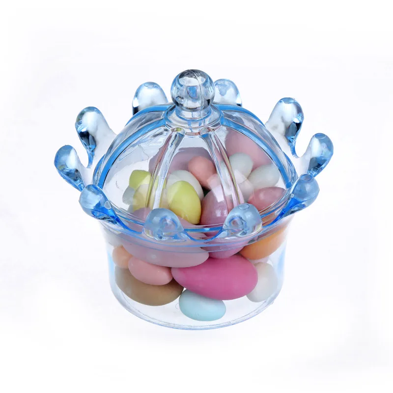 12 Adet Sevimli Şeker Kutusu Bebek Duş Iyilik Hediye Kutuları Parti Süslemeleri Tepsi Doğum Günü Düğün Taç
