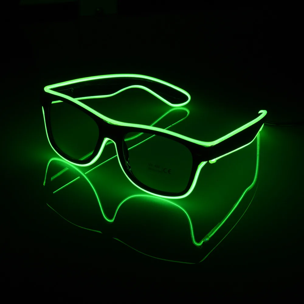 Serin parti dekoratif ışık gözlük yanıp sönen EL tel LED gözlük aydınlatma klasik hediye parlak ışık festivali parti malzemeleri