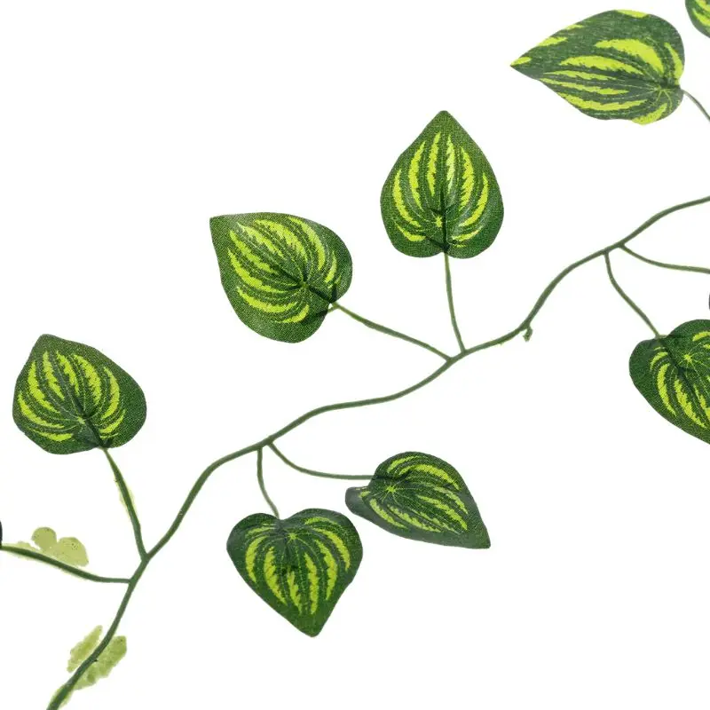 Yapay Karpuz Asma Sürüngen Kertenkele Teraryum Tırmanmaya Dekorasyon Sahte Bitkiler Bırakır