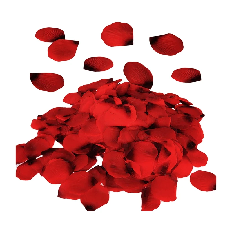 300/3000 Adet Kırmızı Çiçek Yapay Gül Yaprakları Düğün Koridor, Parti Favor ve Masa, Vazo, Ev Dekorasyon
