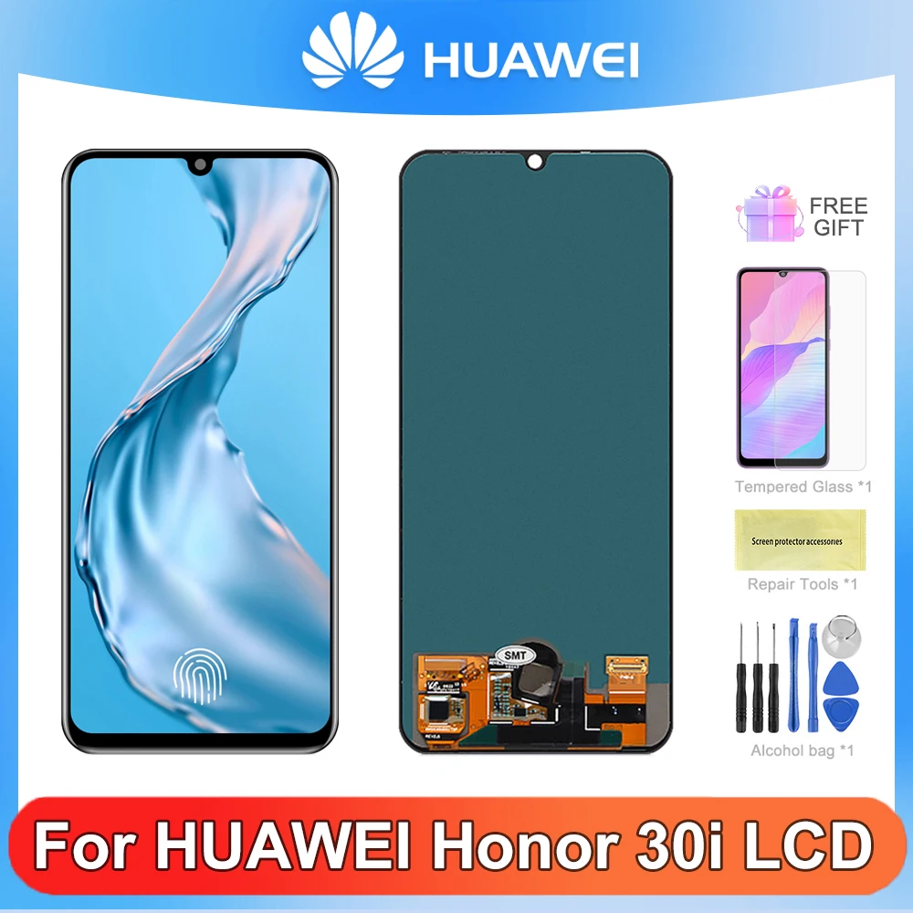 6.3 inç Ekran İçin Huawei Onur 30i LCD ekran dokunmatik ekranlı sayısallaştırıcı grup Panelleri Honor30i LRA-LX1 LCD