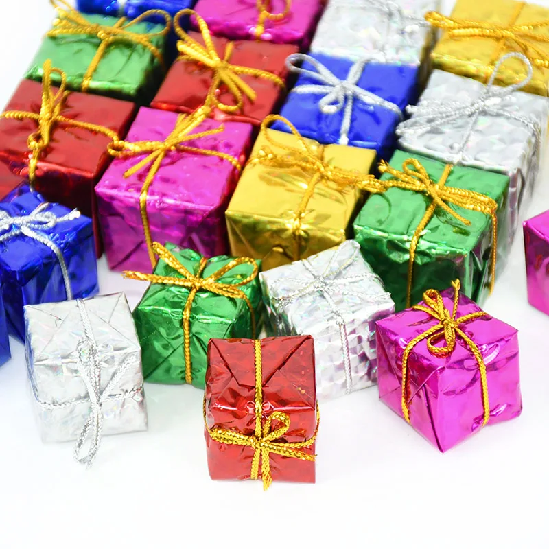 36 ADET Mini noel hediyesi Kutusu Noel Ağacı askı süsleri Parti Malzemeleri yılbaşı dekoru Sevgililer Günü Düğün Şeker hediye çantası