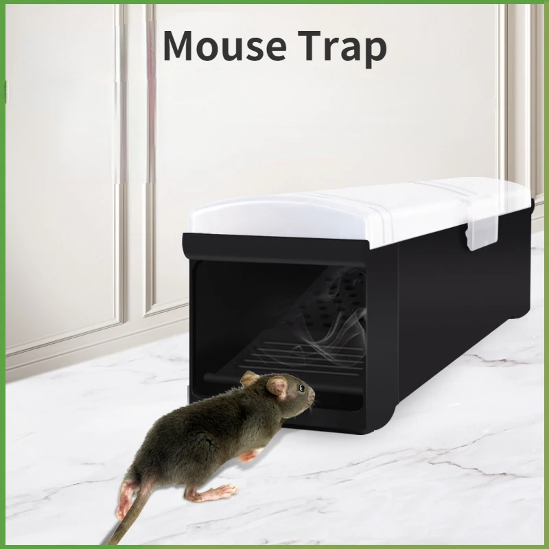 Plastik kemirgen yakalayıcı Sürekli Kilit Akıllı Canlı fare kapanı Hiçbir Öldürme Hayvan Pet Kontrol Kafesi Yeniden Kullanılabilir fare kapanı İnsani