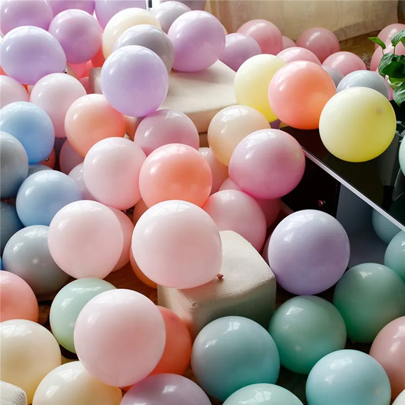 30/50 adet 5 inç Macaron balonlar lateks küçük Balonlar Doğum Günü partisi süslemeleri için bebek duş Düğün Büyük olay malzemeleri