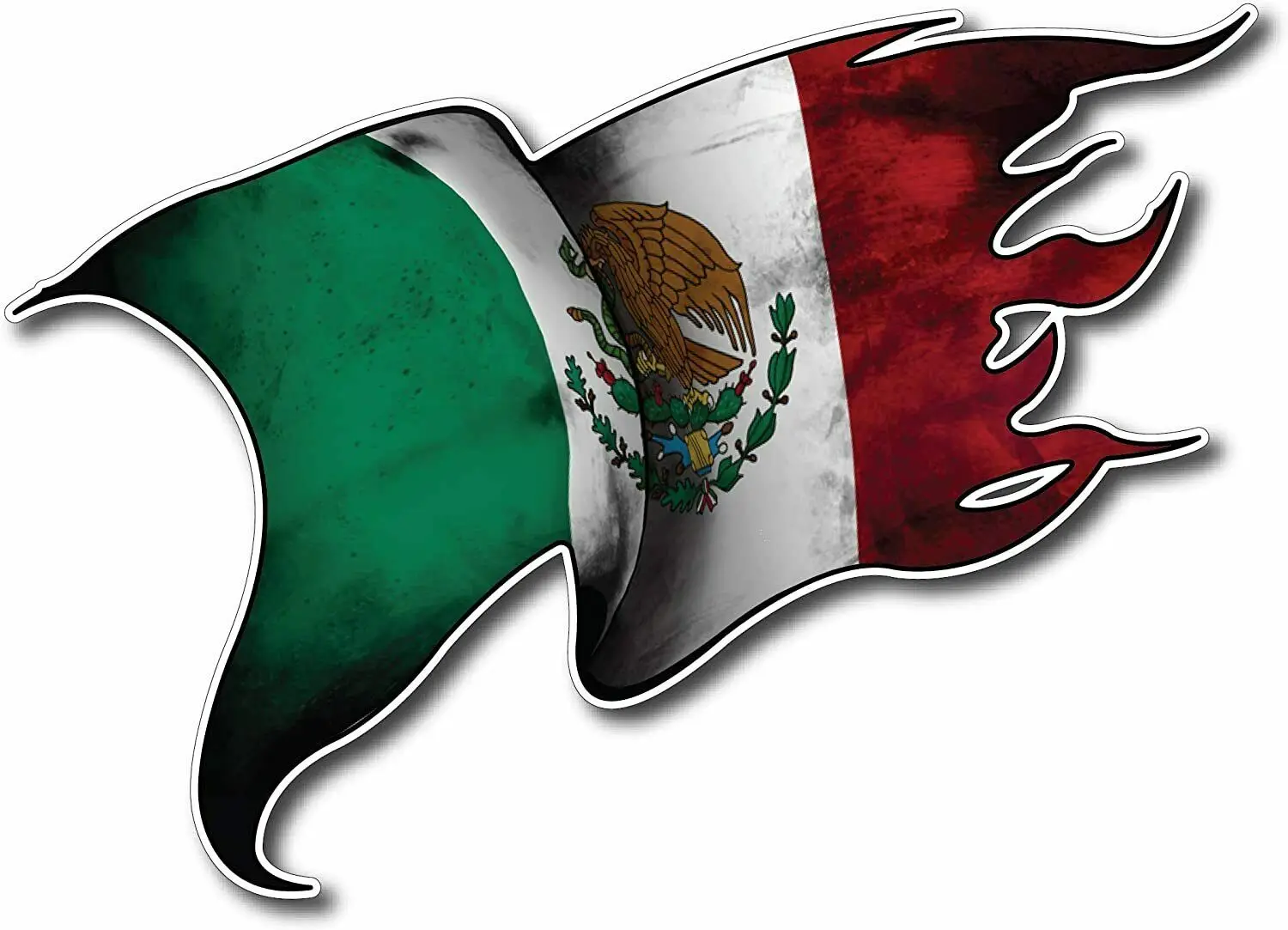 Meksika bayrağı püskü sallayarak meksika ülke Latin gurur ısı transferi demir on çıkartmalar arabalar için, Motos, dizüstü bilgisayarlar, sanayi
