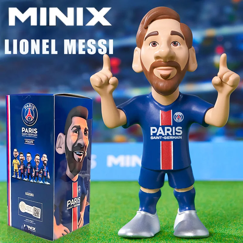 MINIX Messi Tahsil Figürler Futbol Yıldızı Şekil Uluslararası Dev Kulübü Futbol Yıldızı Serisi Messi Tahsil Figürler