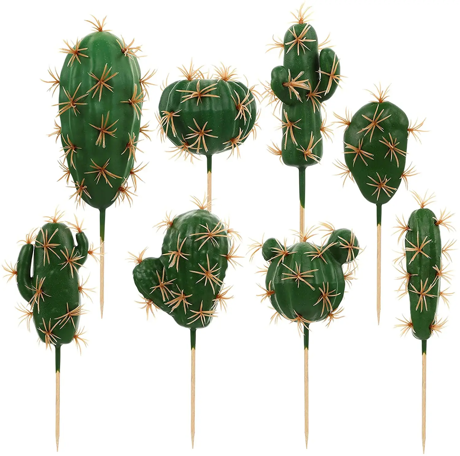 8 adet Yapay Kaktüs Sahte Etli Seçim Simüle Kaktüs Bitkileri Düzenleme Yeşil Bitki Malzemesi ev ofis dekorasyonu