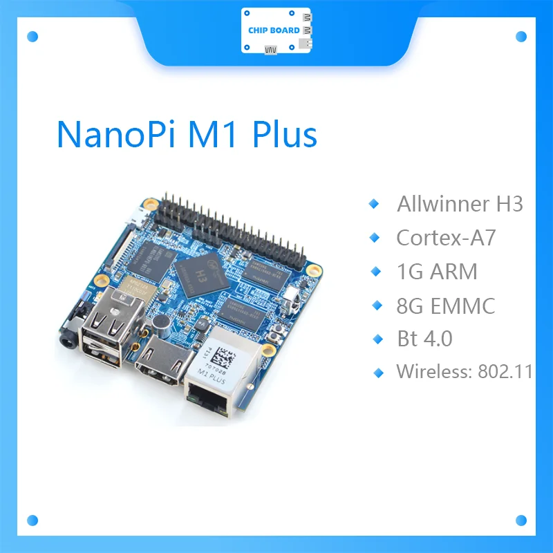 NanoPi M1 Artı Allwinner H3 4K Oyun OpenWrt Dahili WıFı Bluetooth eMMC 1G KOL + 8G emmc
