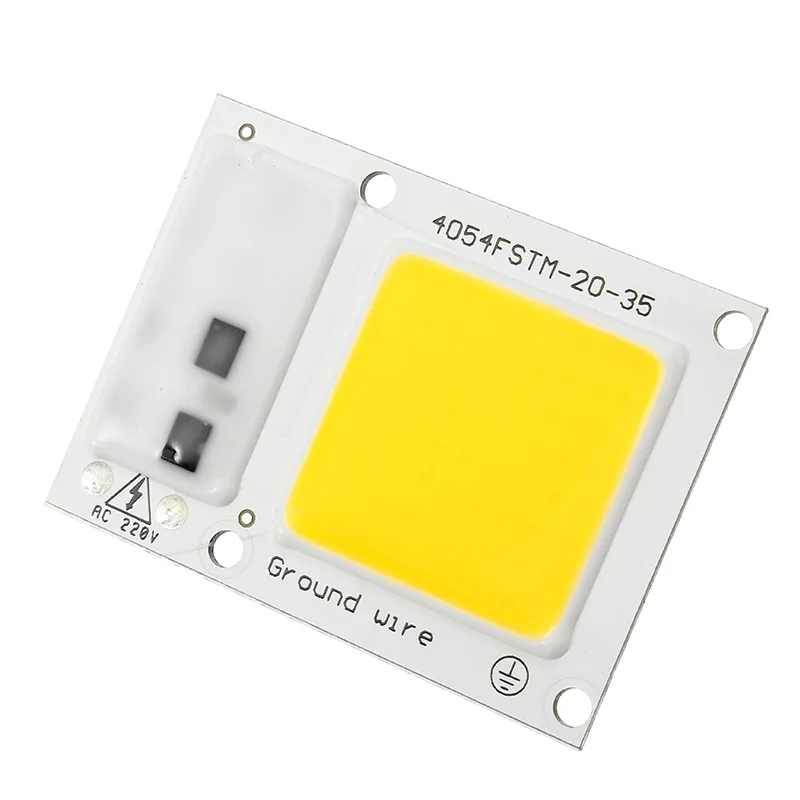 AC190 - 240V 15W 20W 30W LED projektör COB çip, entegre akıllı IC sürücü dikdörtgen sıcak beyaz veya beyaz ışık kaynağı DIY için