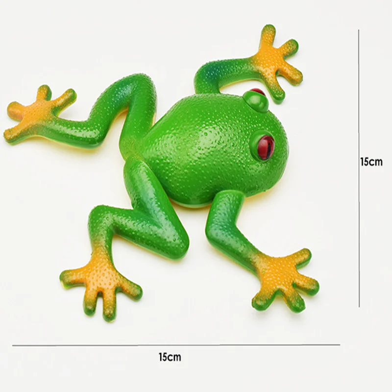 Çocuk Yenilik Eğlenceli Yaratıcı Trick Oyuncak Simülasyon Kurbağa Modeli Yumuşak Tutkal Sıkmak Sahte Kurbağa Dekompresyon Havalandırma Masaüstü Süsler