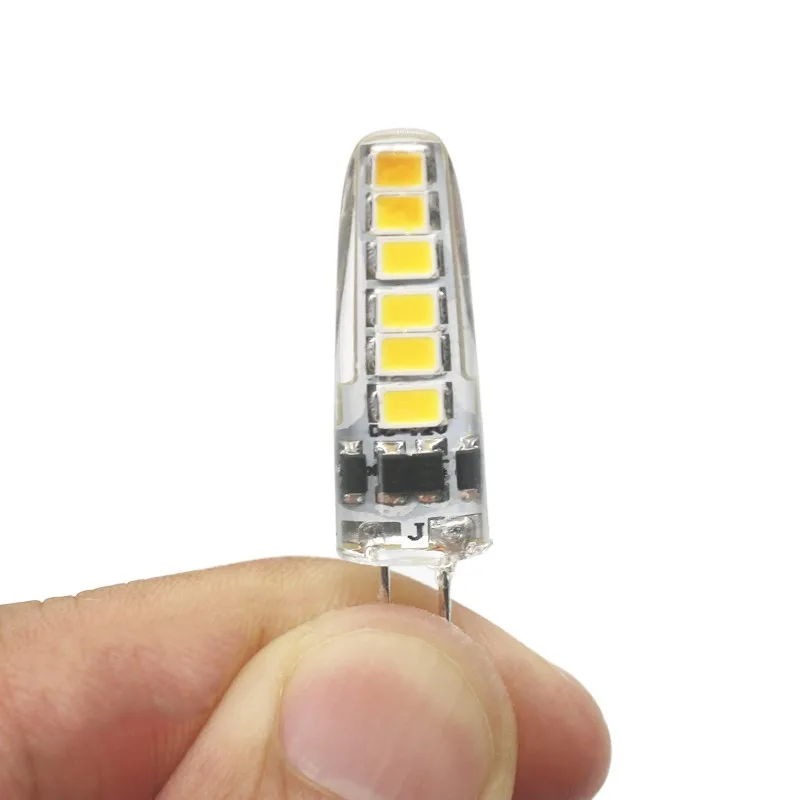 Mini G4 LED ampuller DC12V 3W silika jel Ampul Bombillas 2835 SMD Silikon Lamba Sıcak beyaz 360 Derece Açı Avize