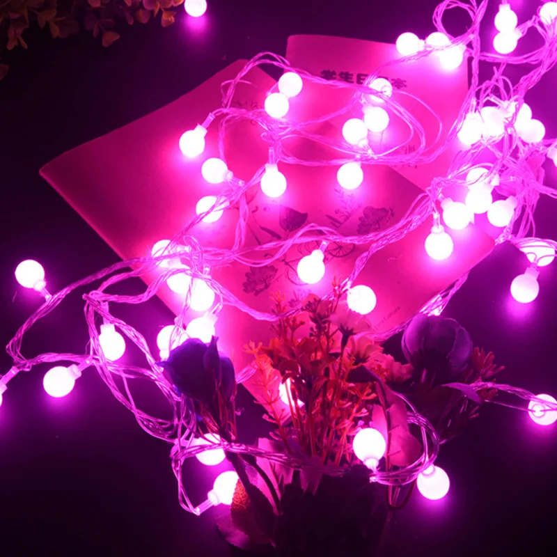 6 M USB LED Küre Festoon parti Topu dize ışık açık / kapalı Noel ışık peri ışık düğün bahçe partisi led peri ışıkları