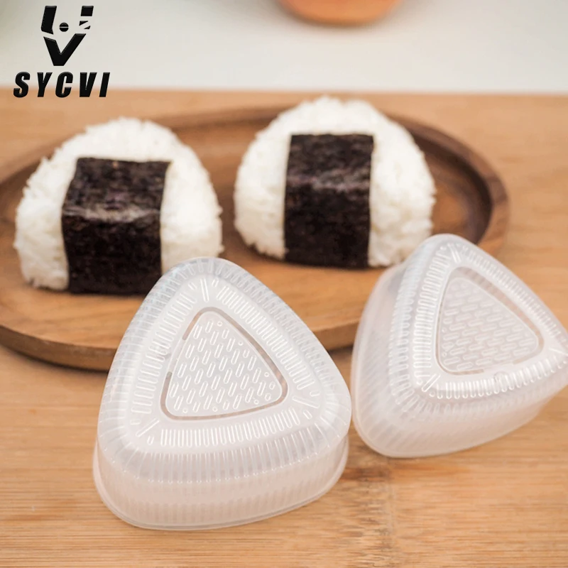 4 Adet / takım DIY Suşi Kalıp Onigiri Pirinç Topu Gıda Basın Üçgen Suşi Maker Kalıp Suşi Kiti Japon Mutfak Bento Aksesuarları