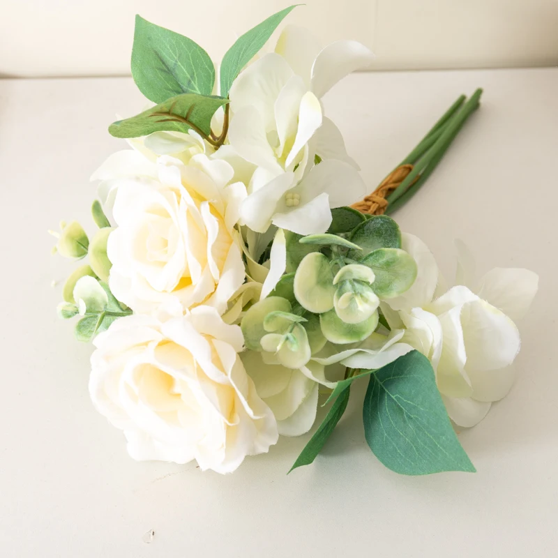 Ipek Gül yapay çiçek Dekorasyon Buket Düğün Parti Gelin Tutan Çiçekler Odası Masa Dekorasyon Sahte Çiçek Hediye