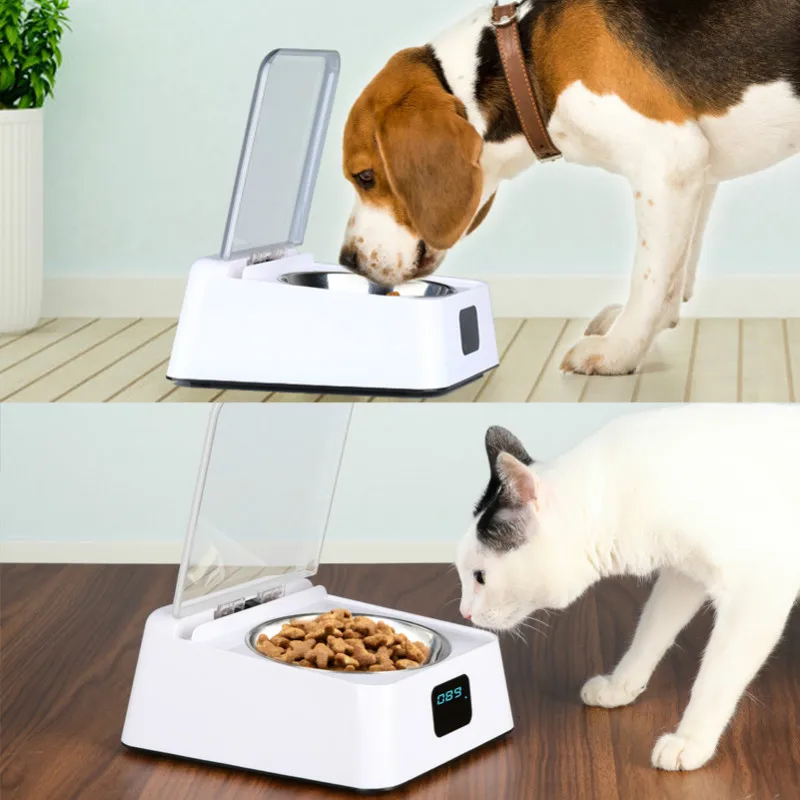Otomatik evcil hayvan besleyici Kase Kızılötesi Sensör Otomatik Açık Kapak Akıllı Besleyici Anti-fare Nem geçirmez Köpek kedi maması Dağıtıcı