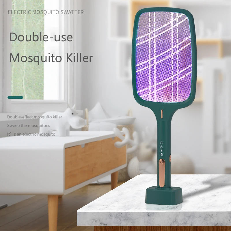 3000V sineklik Şarj Edilebilir 6 LED UV ışık Sivrisinek Katili Lamba Ev Elektrikli böcek tuzağı Yaz Sinek Böcek Öldürücü Tuzak