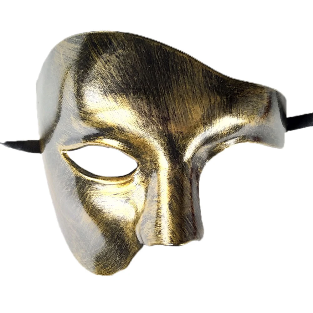 Cadılar bayramı Karnaval Yarım Yüz Phantom Cosplay Maske Kadınlar / Erkekler Antika Phantom Opera Topu Parti Bar Gece Kulübü 2022 Yeni