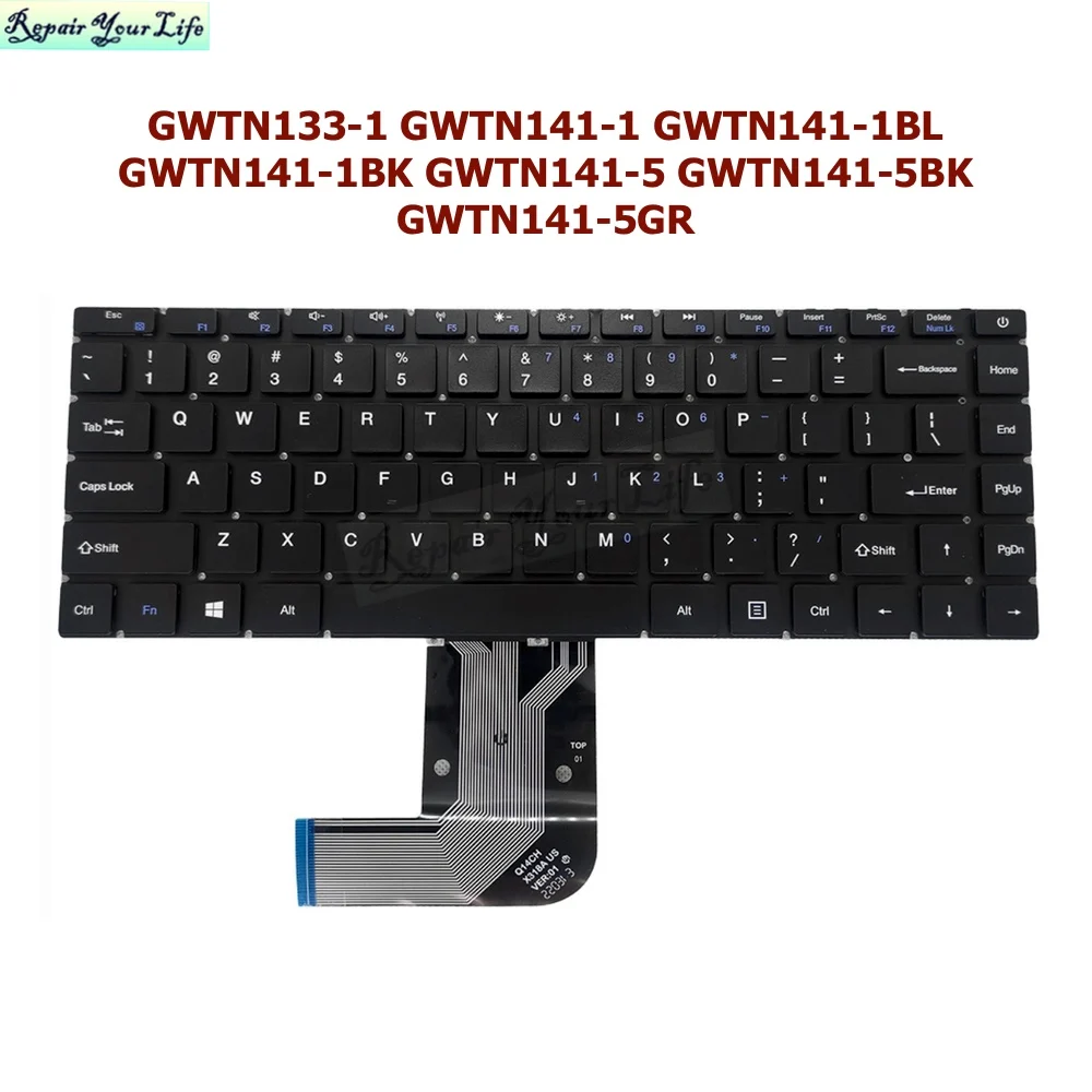 MB3181004 ABD İngilizce Laptop Klavye için AĞ GEÇİDİ GWTN133 - 1 GWTN141-1 GWTN141-1BL GWTN141-1BK GWTN141-5 GWTN141-5BK GWTN141-5GR