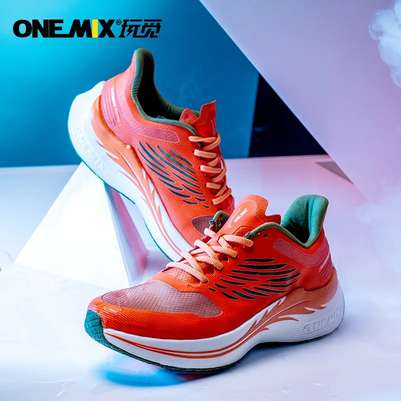 ONEMIX 2023 Yeni unisex Spor Platformu yastık koşu ayakkabıları Hafif Nefes Örgü Unisex Sneakers Spor Eğitim Ayakkabı