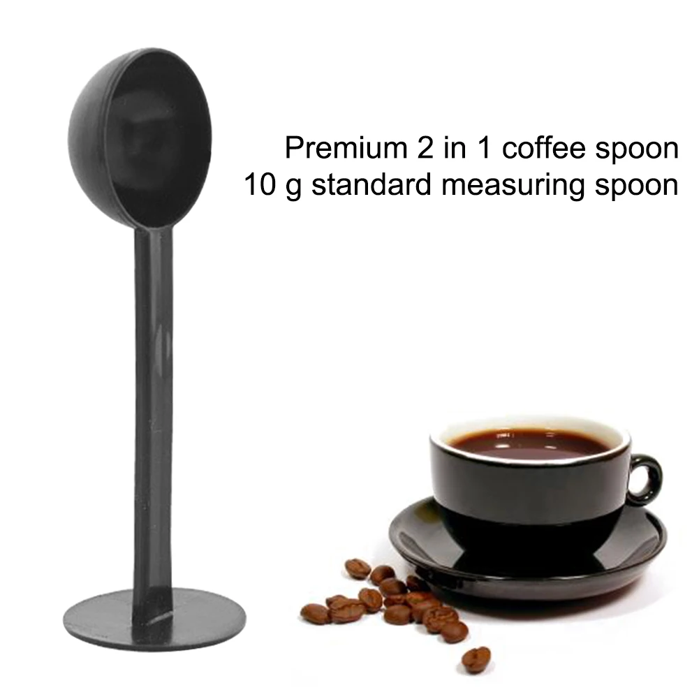 Güvenilirlik Kahve Sabotaj Kaşık 10g Plastik Mutfak Çift kullanımlı Kahve Tozu Basın Kepçe Tozu Standart ölçme aracı