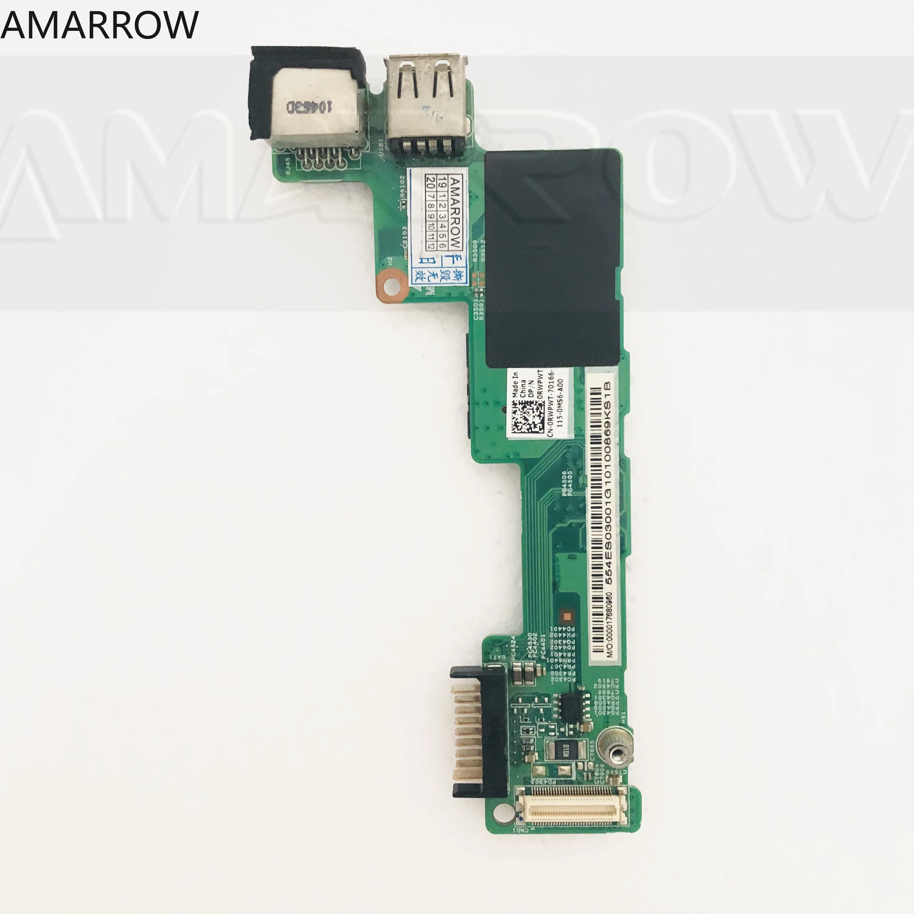 Orijinal ücretsiz kargo DELL Vostro V3400 3400 USB Ethernet şarj Kurulu USB kurulu 0RWPWT