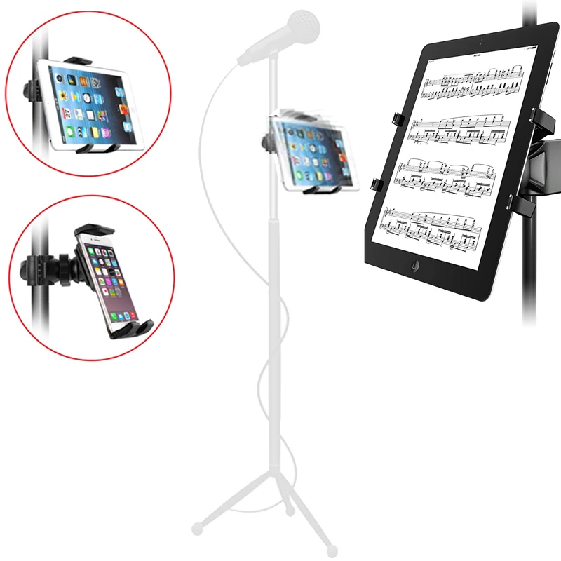 tablet tutucu Mikrofon standı ABC plastik cep telefonu dağı Apple İpad İphone 4.5-10.5 için 