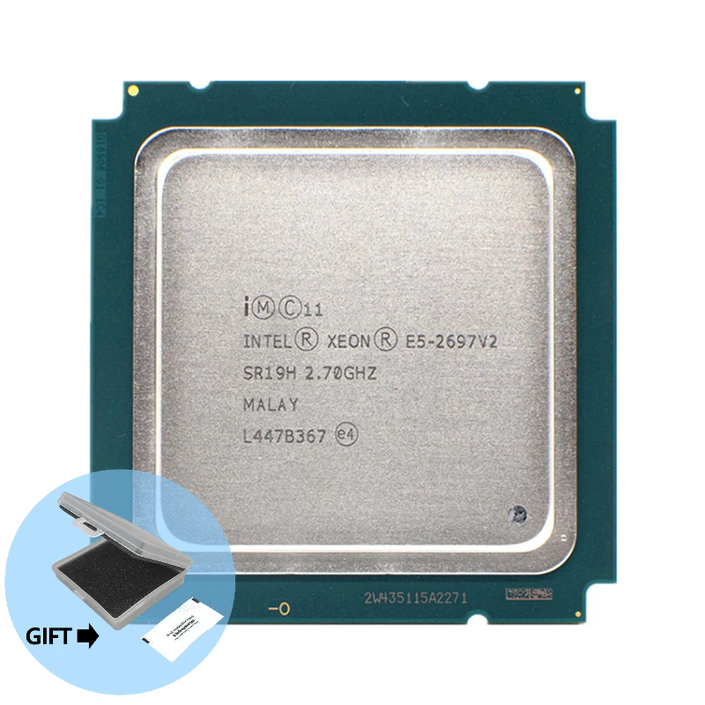Intel Xeon E5 - 2697v2 E5 2697v2 E5 2697 v2 2.7 GHz Oniki Çekirdekli Yirmi dört İplik CPU İşlemci 30M 130W LGA 2011