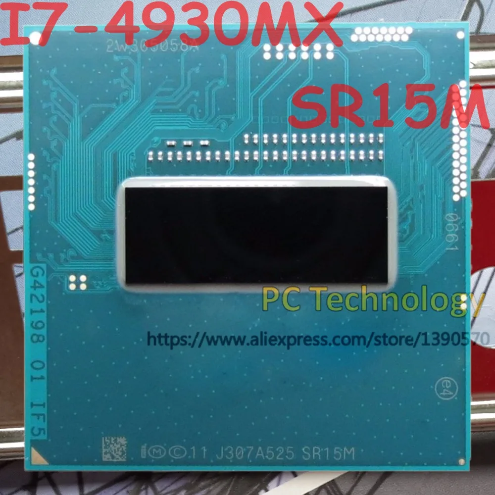 Orijinal Intel Core İ7-4930MX SR15M CPU İ7 4930MX işlemci 3.00 GHz L3 = 8 M Quad core ücretsiz kargo 1 gün içinde gemi
