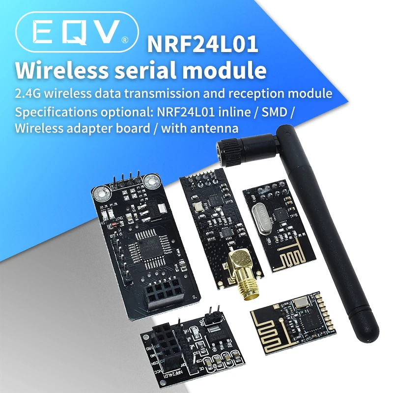 NRF24L01+2.4 G kablosuz veri iletim modülü 2.4 GHz NRF24L01 yükseltme sürümü NRF24L01+PA + LNA 1000 Metre Arduino İçin