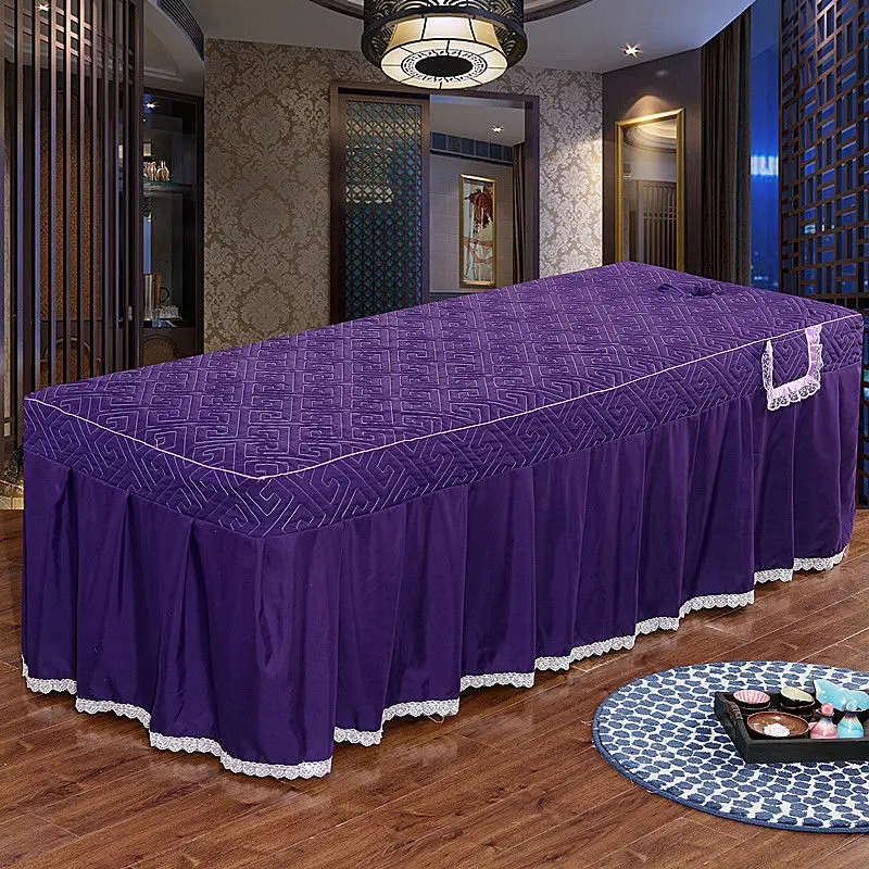 Güzellik Salonu Yatak Örtüsü Güzellik Yatak Örtüsü Delikli vücut masajı yatak çarşafı Yatak Örtüsü yatak çarşafı