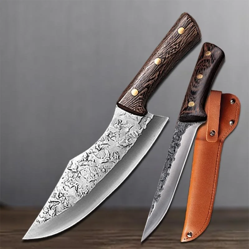 Kemiksi saplı bıçak Paslanmaz Çelik kasap bıçağı Kesim Bıçağı balıkçı bıçağı El Yapımı Dövme Cleaver Bıçak Mutfak şef bıçağı