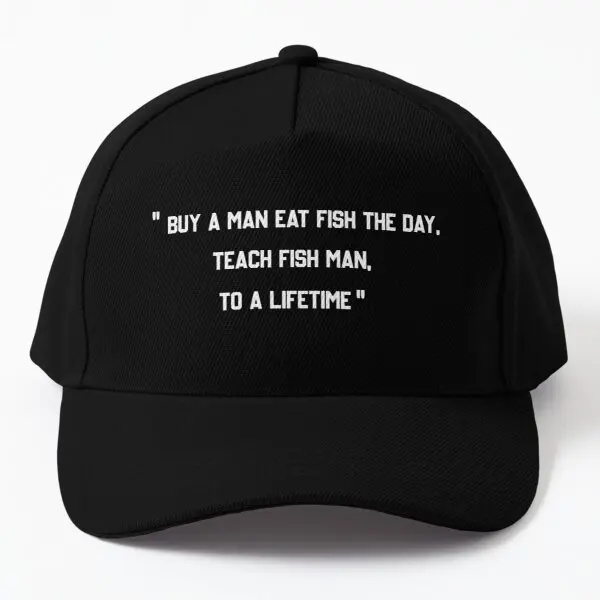 Buy Bir Adam Yemek Balık beyzbol şapkası Şapka Casquette Baskılı Spor Düz Renk Kadın Güneş Yaz Balık Siyah Kaput Erkek Açık Erkek