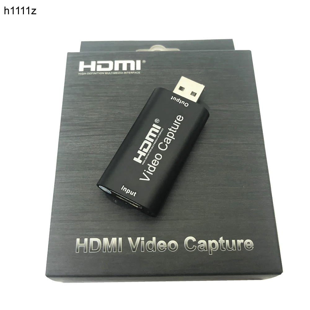 Taşınabilir USB 2.0 Ses Video Yakalama Kartı HD 1 Yollu HDMI USB 2.0 1080P Mini Toplama Kartı Dönüştürücü Bilgisayar Desteği Wi