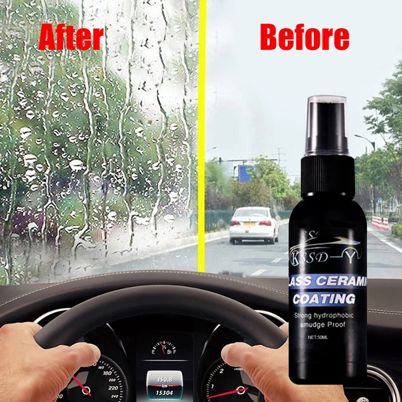 arabalar Nano Hidrofobik Kaplama için 50ml Otomobil Pencereleri Anti Sis Anti-yağmur