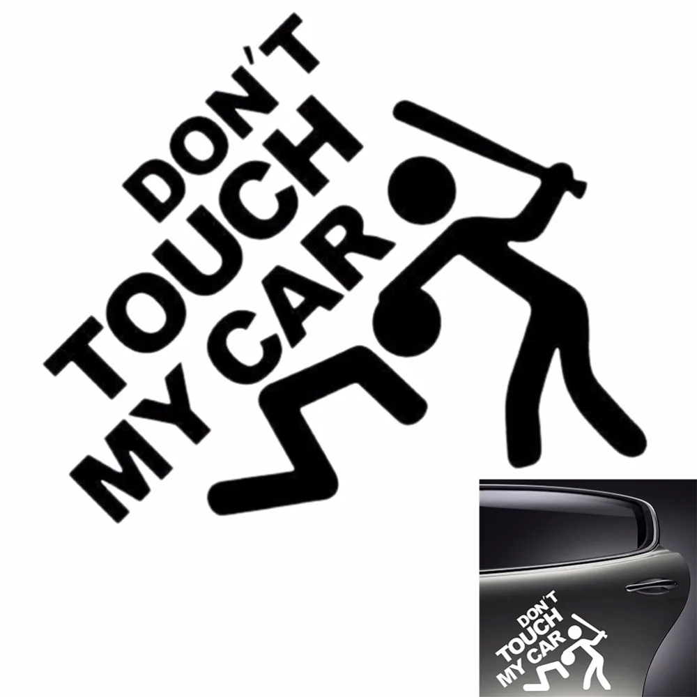 Komik Sloganı Araba Sticker DOKUNMAYIN BENİM ARABA Esprili Motor Sticker Araba Vücut Çıkartması Motosiklet Süslemeleri BMW Audi Ford VW
