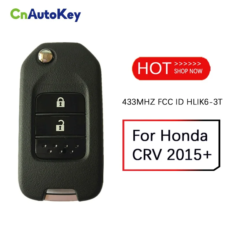 CN003095 Satış Sonrası Flip Anahtar Honda CRV 2015 için+ 2B 433MHZ FCC ID HLIK6 - 3T G ÇİP