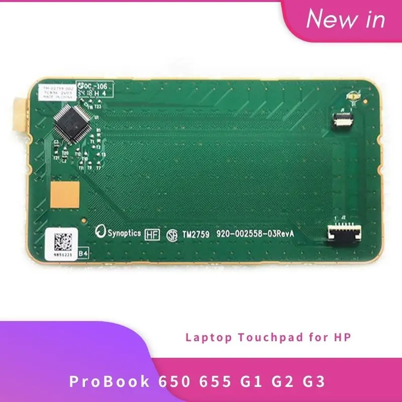 YENİ Orijinal HP Probook 655 650 G1 G2 G3 Dizüstü Trackpad Tıklayın dokunmatik hp reklam Fare Düğmeleri Kurulu TM2759 920-002558 TM-02759-002